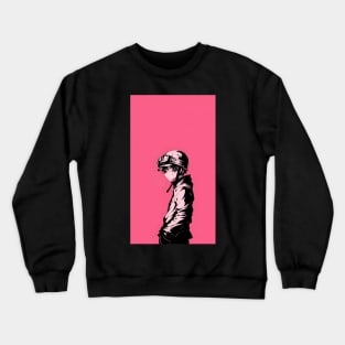 Pink Anime Boy Crewneck Sweatshirt